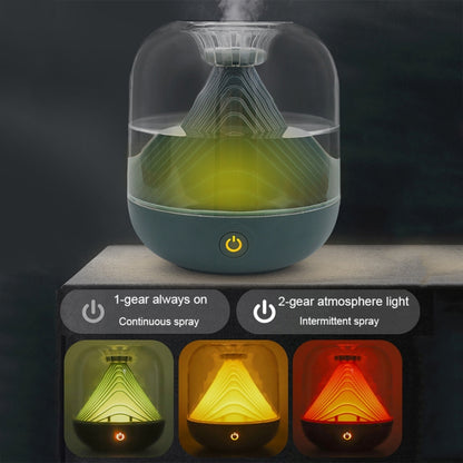 FX-039 USB Charging Ambient Light Humidifier Mountain Mini Wireless Humidifier(Green) - Air Purifiers & Accessories by buy2fix | Online Shopping UK | buy2fix