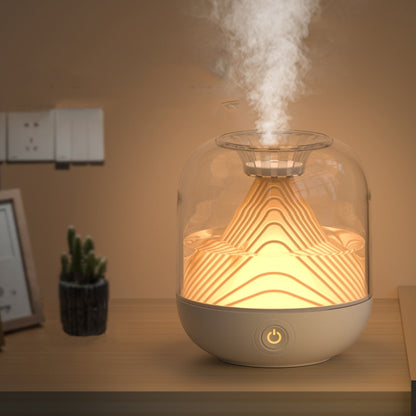 FX-039 USB Charging Ambient Light Humidifier Mountain Mini Wireless Humidifier(Green) - Air Purifiers & Accessories by buy2fix | Online Shopping UK | buy2fix