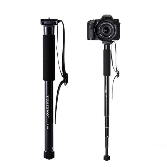 YUNTENG 218 Lightweight Portable Camera Single Frame Camera Phone Bracket(Black) - Monopods by YUNTENG | Online Shopping UK | buy2fix