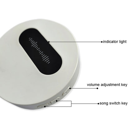 T10-1 1 For 1 Lighting Self-Power Generation Wireless Intelligent Doorbell(EU Plug White) - Wireless Doorbell by buy2fix | Online Shopping UK | buy2fix