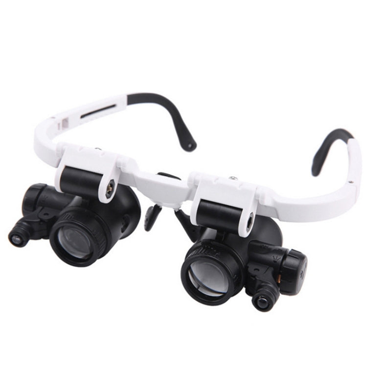 9892H-1  8x / 15x / 23x  2LED Head-mounted Magnifier Watch Repair Glasses Type Magnifier - Glasses Style by buy2fix | Online Shopping UK | buy2fix