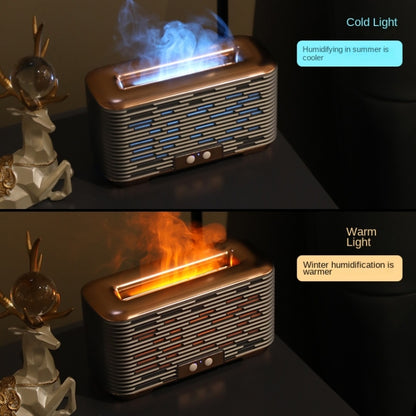 350ml Simulated Flame Aromatherapy Humidifier With Timing Function(Silver) - Air Purifiers & Accessories by buy2fix | Online Shopping UK | buy2fix