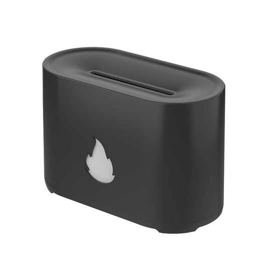 200ML Simulation Flame Aromatherapy Diffuser Humidifier Ultrasonic Air Purifier(Black) - Air Purifiers & Accessories by buy2fix | Online Shopping UK | buy2fix