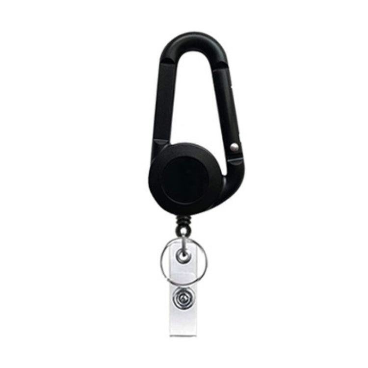 Retractable Mountain Buckle Keychain(Black) - Key Rings by buy2fix | Online Shopping UK | buy2fix