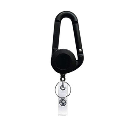 Retractable Mountain Buckle Keychain(Black) - Key Rings by buy2fix | Online Shopping UK | buy2fix