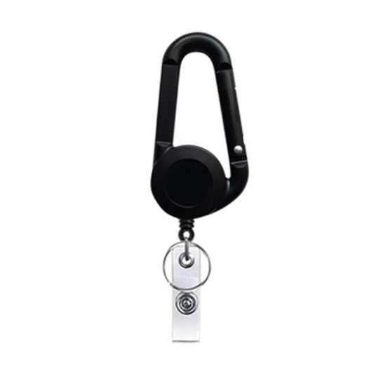 Retractable Mountain Buckle Keychain(Black) - Key Rings by buy2fix | Online Shopping UK | buy2fix