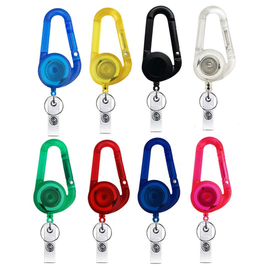 Retractable Mountain Buckle Keychain(Transparent White) - Key Rings by buy2fix | Online Shopping UK | buy2fix