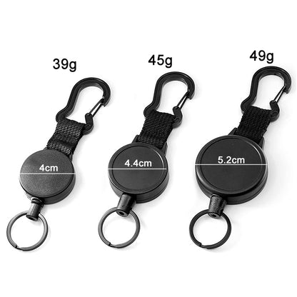Retractable High Elastic Wire Rope Gourd Shaped Key Chain, Size: Large - Key Rings by buy2fix | Online Shopping UK | buy2fix