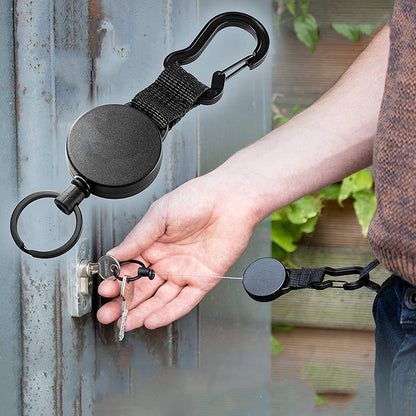Retractable High Elastic Wire Rope Gourd Shaped Key Chain, Size: Large - Key Rings by buy2fix | Online Shopping UK | buy2fix