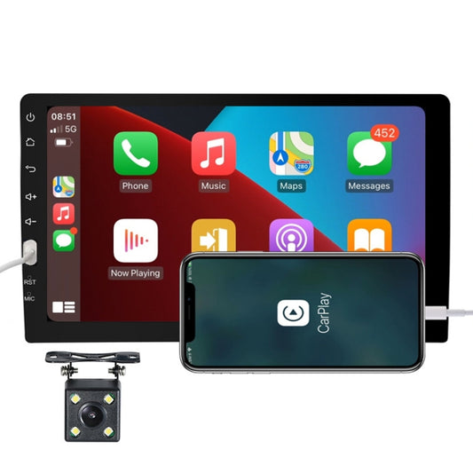 Q3570 9 inch Carplay Single Spindle MP5 Player, Style: Standard+4 Light Camera - Car MP3 & MP4 & MP5 by buy2fix | Online Shopping UK | buy2fix