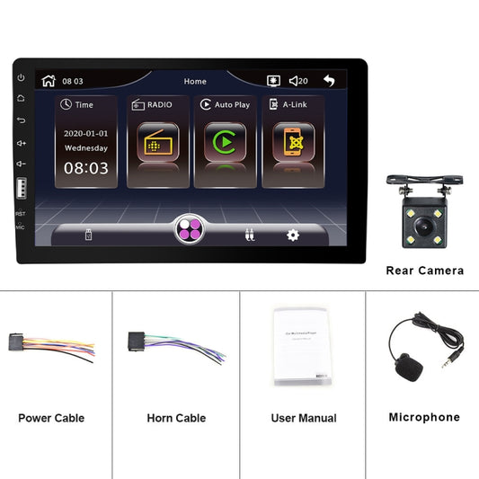 Q3570 9 inch Carplay Single Spindle MP5 Player, Style: Standard+4 Light Camera - Car MP3 & MP4 & MP5 by buy2fix | Online Shopping UK | buy2fix