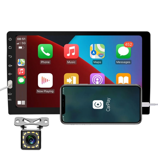 Q3570 9 inch Carplay Single Spindle MP5 Player, Style: Standard+12 Light Camera - Car MP3 & MP4 & MP5 by buy2fix | Online Shopping UK | buy2fix