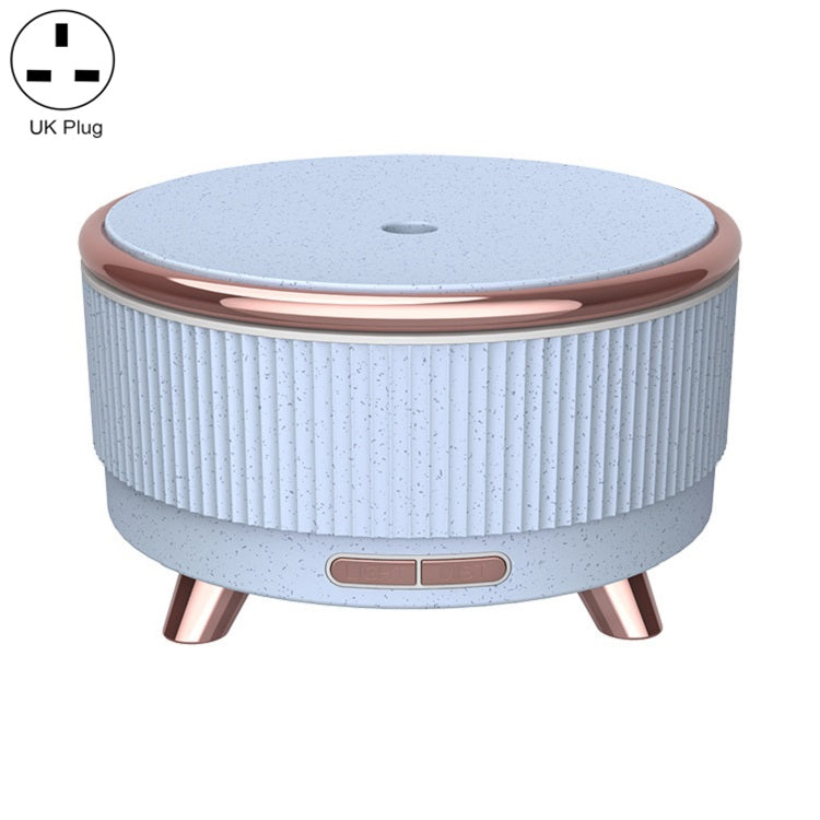 Ultrasonic Aromatherapy Diffuser Humidifier Essential Oil Diffuser UK Plug(Blue Flower Dot) - Air Purifiers & Accessories by buy2fix | Online Shopping UK | buy2fix