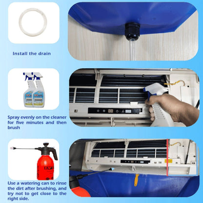 6 In 1 Air Conditioner Cleaning Cover Portable Split Air Conditioning Cleaning Bag - Air Conditioner Parts by buy2fix | Online Shopping UK | buy2fix