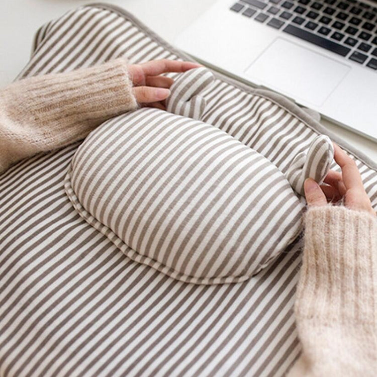 AI-540 72x115cm USB Body Warmer Blanket Office Heater Electric Heating Shawl(Khaki Elk Stripes) - Electric Blankets by buy2fix | Online Shopping UK | buy2fix