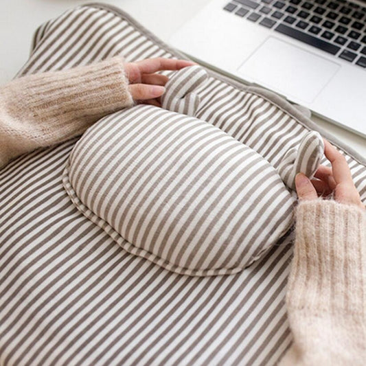 AI-540 72x115cm USB Body Warmer Blanket Office Heater Electric Heating Shawl(Khaki Elk Stripes) - Electric Blankets by buy2fix | Online Shopping UK | buy2fix