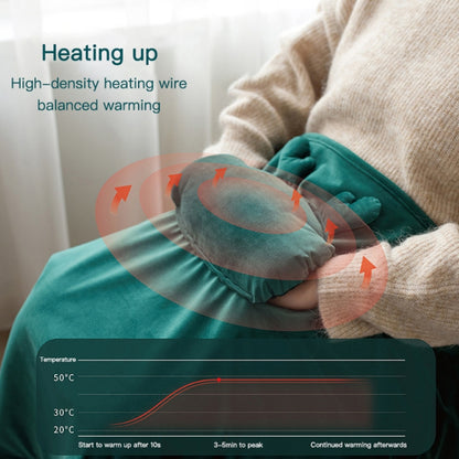 AI-540 72x115cm USB Body Warmer Blanket Office Heater Electric Heating Shawl(Green) - Electric Blankets by buy2fix | Online Shopping UK | buy2fix