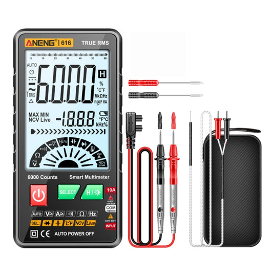 ANENG 616 Automatic High-precision Digital Display Capacitance Multimeter, Color: Black(Color Box) - Digital Multimeter by ANENG | Online Shopping UK | buy2fix
