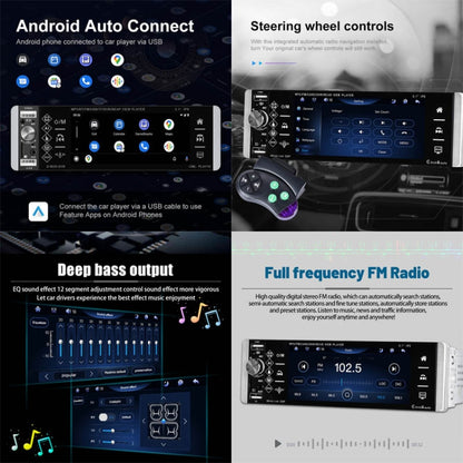 A2905 5.1 inch IPS Capacitive Screen Single Butt Carplay Player, Style: Standard+AHD Camera - Car MP3 & MP4 & MP5 by buy2fix | Online Shopping UK | buy2fix