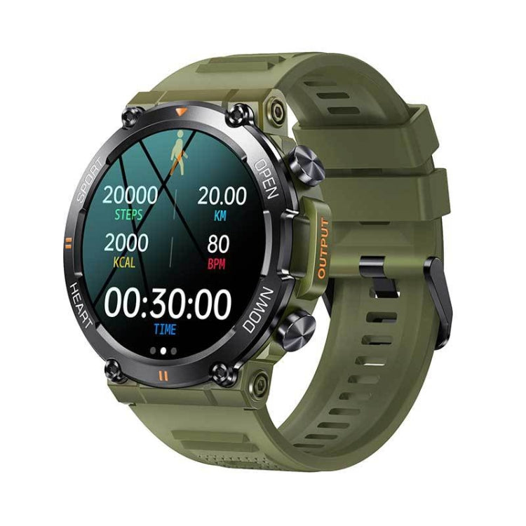 K56Pro 1.39 Inch Heart Rate/Blood Pressure/Blood Oxygen Monitoring Smart Calling Watch(Green) by buy2fix