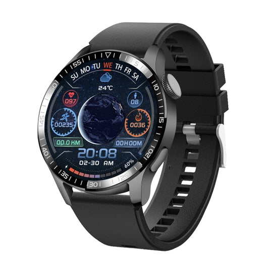 UM93Pro 1.28 Inch Heart Rate/Blood Oxygen Monitoring Bluetooth Calling Watch With NFC Function(Black Silicone) by buy2fix