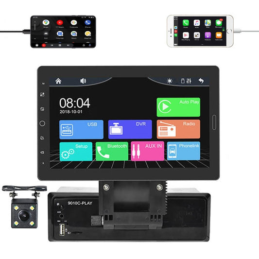 1310C 10.1 inch Car Full Screen Touch HD MP5 Wired Carplay Player, Style: Standard+4 Light Camera - Car MP3 & MP4 & MP5 by buy2fix | Online Shopping UK | buy2fix