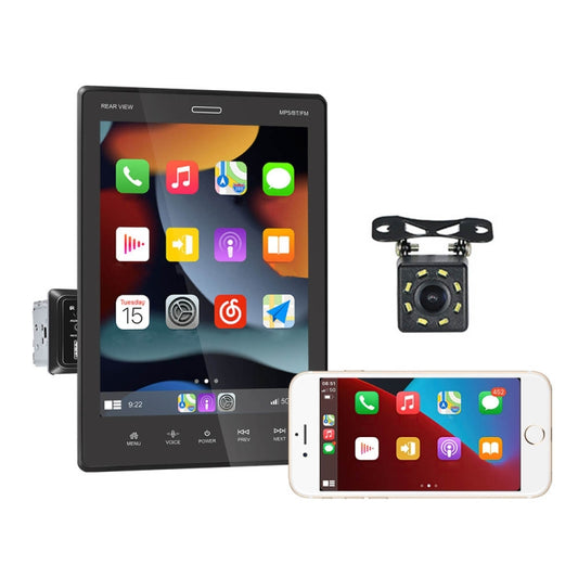 C800 9.5 Inch MP5 Single Butt Carplay Player, Style: Standard+8 Light Camera - Car MP3 & MP4 & MP5 by buy2fix | Online Shopping UK | buy2fix