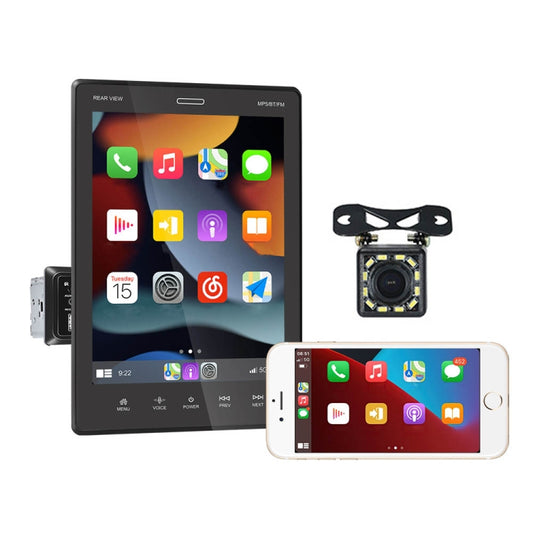 C800 9.5 Inch MP5 Single Butt Carplay Player, Style: Standard+12 Light Camera - Car MP3 & MP4 & MP5 by buy2fix | Online Shopping UK | buy2fix