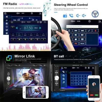 7622C 6.2 inch Dual Spindle HD Car Universal MP5 Carplay Player, Style: Standard - Car MP3 & MP4 & MP5 by buy2fix | Online Shopping UK | buy2fix