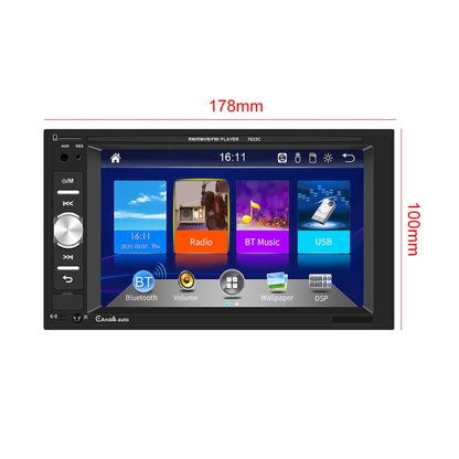7622C 6.2 inch Dual Spindle HD Car Universal MP5 Carplay Player, Style: Standard+12 Light Camera - Car MP3 & MP4 & MP5 by buy2fix | Online Shopping UK | buy2fix