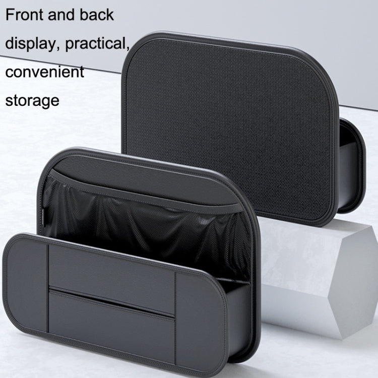 Car Seat Rear Leather Multi-function Convenient Storage Bag(Black) - Stowing Tidying by buy2fix | Online Shopping UK | buy2fix