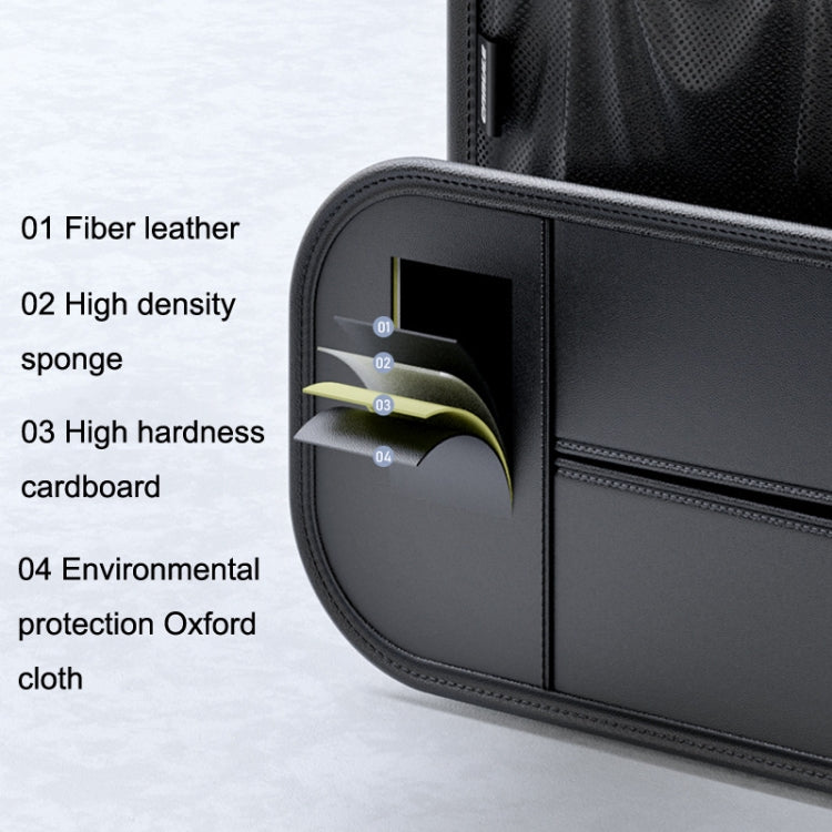 Car Seat Rear Leather Multi-function Convenient Storage Bag(Black) - Stowing Tidying by buy2fix | Online Shopping UK | buy2fix