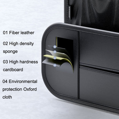 Car Seat Rear Leather Multi-function Convenient Storage Bag(Black) - Stowing Tidying by buy2fix | Online Shopping UK | buy2fix