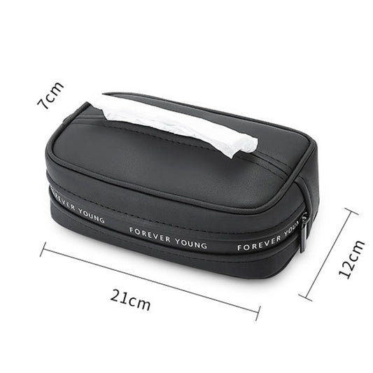 Multifunctional Car Chair Back Hanging Tissue Box(Black) - Tissue Boxes by buy2fix | Online Shopping UK | buy2fix