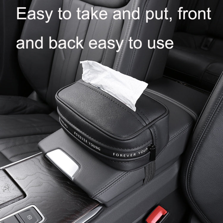 Multifunctional Car Chair Back Hanging Tissue Box(Black) - Tissue Boxes by buy2fix | Online Shopping UK | buy2fix