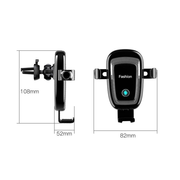 S19 15W Gravity Car Phone Wireless Charging Stand(White) - Wireless Charger Holders by buy2fix | Online Shopping UK | buy2fix