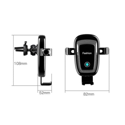 S19 15W Gravity Car Phone Wireless Charging Stand(Blue) - Wireless Charger Holders by buy2fix | Online Shopping UK | buy2fix