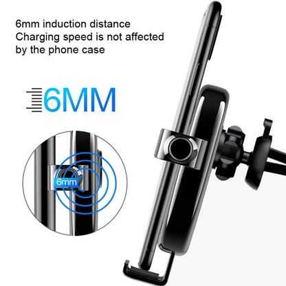 S19 15W Gravity Car Phone Wireless Charging Stand(Blue) - Wireless Charger Holders by buy2fix | Online Shopping UK | buy2fix