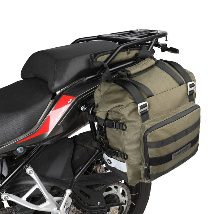 Rhinowalk MT2040 20L Large Capacity Waterproof Quick Release Motorcycle Side Bag(Green) - Bags & Luggages by buy2fix | Online Shopping UK | buy2fix