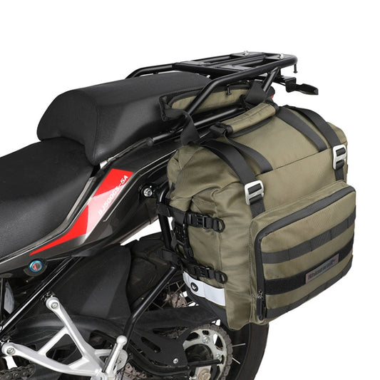 Rhinowalk MT2040 20L Large Capacity Waterproof Quick Release Motorcycle Side Bag(Green) - Bags & Luggages by buy2fix | Online Shopping UK | buy2fix