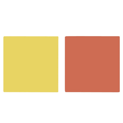 40x40CM Double-sided Photography Background Board Food Photo Props(Agate Yellow / Vermilion) - Solid Color by buy2fix | Online Shopping UK | buy2fix
