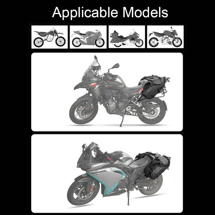 Rhinowalk MT1428 Large-capacity Waterproof and Wear-resistant Motorcycle Double-side Bag(Black) - Bags & Luggages by buy2fix | Online Shopping UK | buy2fix
