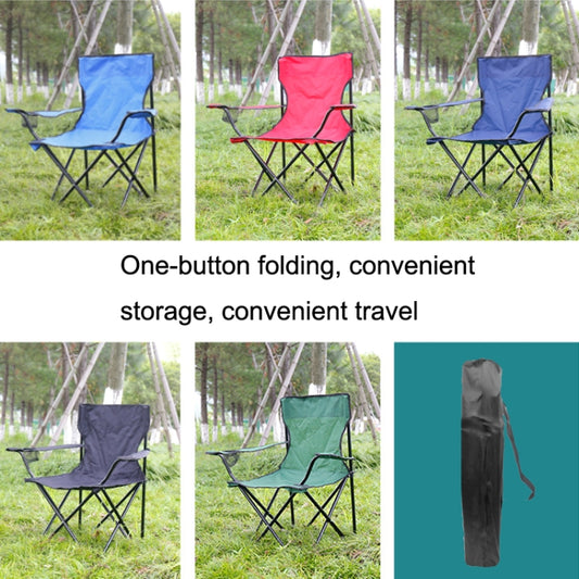 Casual Picnic Sketching Handrest Backrest Fishing Portable Beach Chair(Red) - Beach Chairs by buy2fix | Online Shopping UK | buy2fix