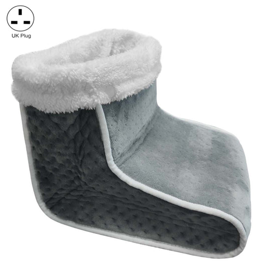 Plug-in High-top Electric Foot Warmer Heated Foot Warmer Boots UK Plug 240V(Dark Gray) - Electric Heaters by buy2fix | Online Shopping UK | buy2fix