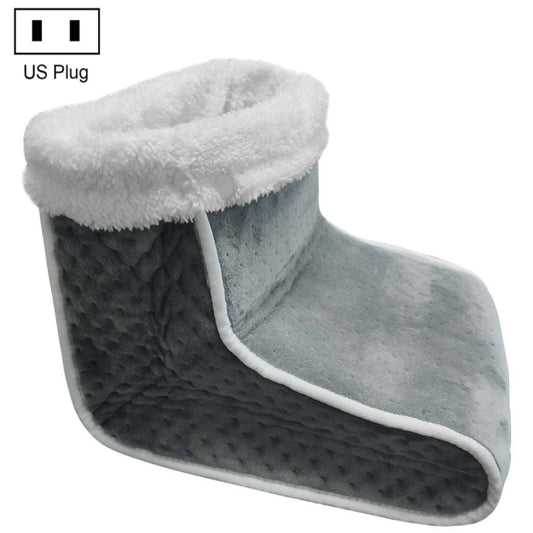 Plug-in High-top Electric Foot Warmer Heated Foot Warmer Boots US Plug 120V(Dark Gray) - Electric Heaters by buy2fix | Online Shopping UK | buy2fix