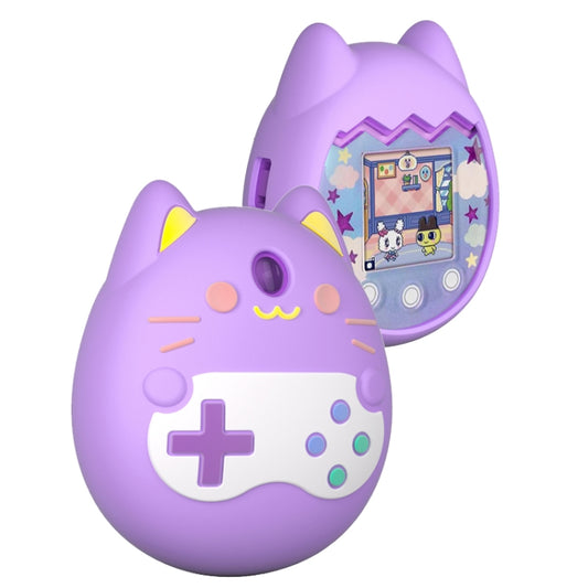 For Tamagotchi pix Silicone Cartoon Electronic Pet Protective Case(Purple) by buy2fix