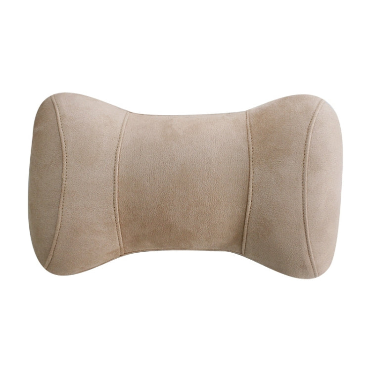 Car Memory Cotton Headrest Protective Cervical Spine Seat Sleeping Pillow(Beige) - Seat Accessories by buy2fix | Online Shopping UK | buy2fix