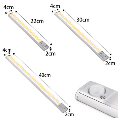 2.8W USB Charging Smart Human Body Sensing Wardrobe Lamp, Length: 30 cm - Sensor LED Lights by buy2fix | Online Shopping UK | buy2fix