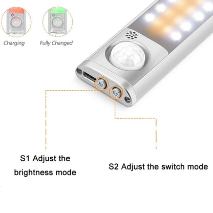 2.8W USB Charging Smart Human Body Sensing Wardrobe Lamp, Length: 30 cm - Sensor LED Lights by buy2fix | Online Shopping UK | buy2fix