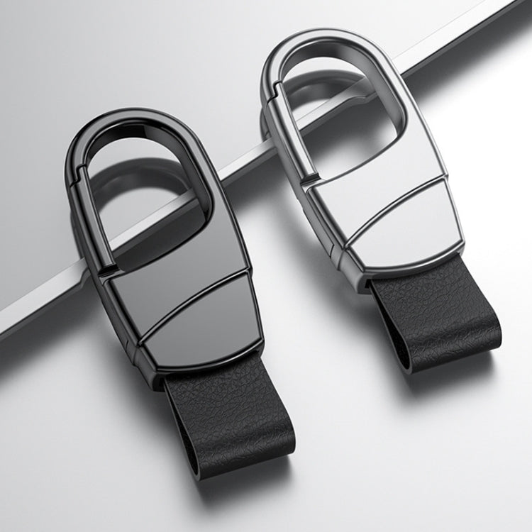 Metal Waist Hang Car Key Chain Simple Lock Pendant(Gray) - Key Rings by buy2fix | Online Shopping UK | buy2fix
